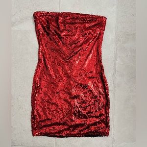 Sequence mini tube dress